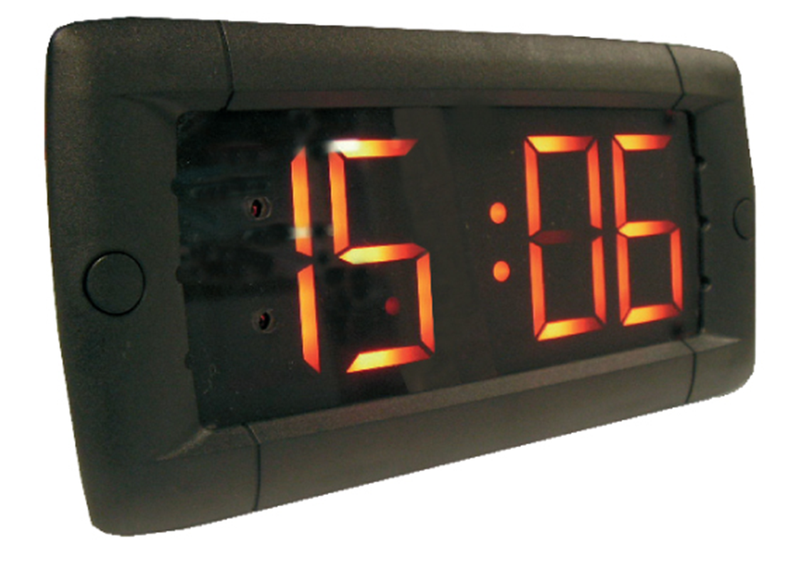 Horloge LED personnalisable à encastrer pour bus et car